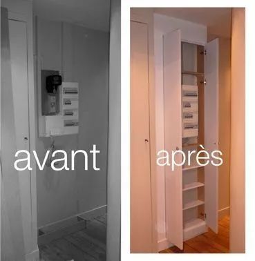 你家人的配電箱隱藏得好嗎？新房子的裝飾看起來很漂亮，因為做得很好。