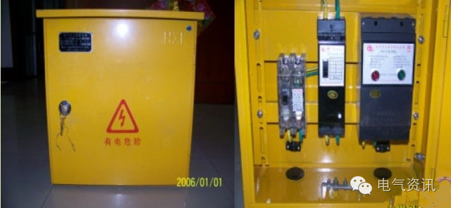 三級(jí)配電、二級(jí)漏電保護(hù)等。配電箱和施工要求(視頻附后)